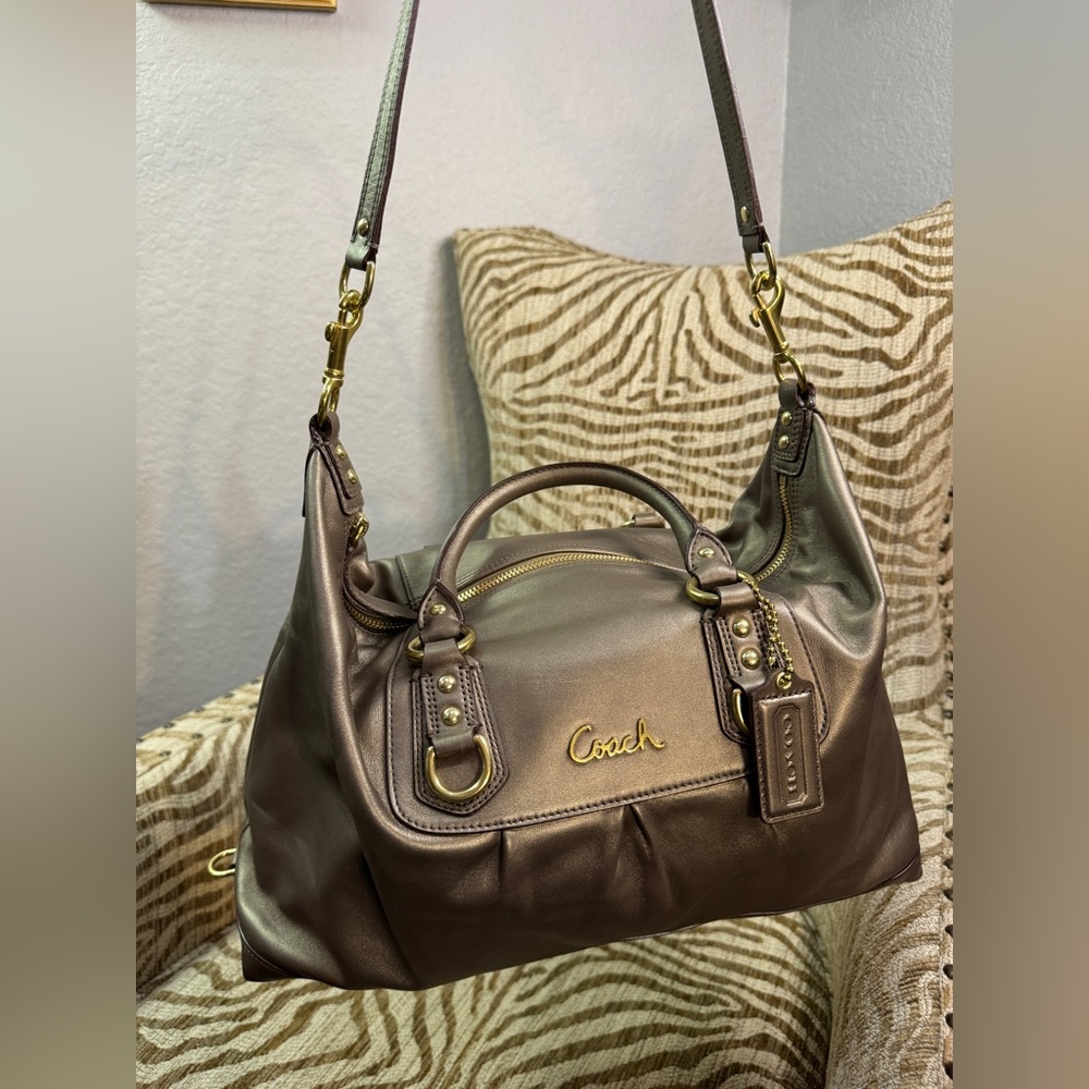 Coach Ashley Leather Satchel